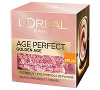 L'Oreal Paris Make-up Designer Age Perfect - Golden Age - Cuidado Día Rosa Re-Fortificante FPS 20 - Antiaflojamiento y brillo - Piel madura y sin brillo - 50 ml