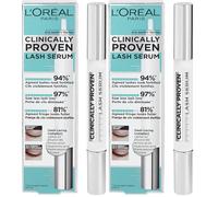 L'Oreal Paris Make-up Designer L'oréal Paris Sérum De Pestañas Clinically Proven, Fuerza Y Volumen, Con Vitamina B5 Y Ácido Hialurónico, 17 Ml, Marron, 2 Mililitro (Paquete de 2)