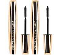 L'Oreal Paris Make-up designer Máscara de Pestañas, Volume Million Lashes, Color Negro - 10.7 ml (Paquete de 2)