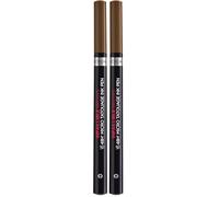 L'Oreal Paris Make-up Designer Micro Tatouage eyeliner de cejas tono 105, Brunette (Paquete de 2)