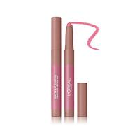 L'Oreal Paris Make-up Designer Pintalabios Matte Crayón 102 Caramel Blonde permanente, rosa natural - 22 ml