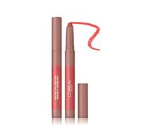 L'Oreal Paris Make-up Designer - Pintalabios Matte Crayón 105 Sweet and Salty permanente, rosa natural - 22 ml
