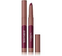 L'Oreal Paris Make-up Designer - Pintalabios Matte Crayón 107 Sizzling Sugar Permanente - 22 Ml, Morado, Vanilla