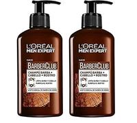 L'Oréal Paris Men Expert Barber Club Champú 3 en 1: Barba, Cabello y Rostro, 200ml (Paquete de 2)