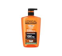 L'Oréal Paris Men Expert Hydra Energetic Carbon Gel de Ducha Carbón, 1L | Tecnología con Taurina, Efecto Energizante, Limpieza Refrescante, Ideal para Empezar el Día, Men Expert