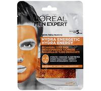 L'Oreal Paris Men Expert Hydra Energetic, Mascarilla de Tejido Energizante para Hombres - paquete 4