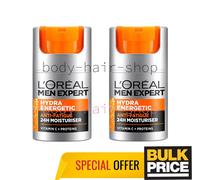 L'Oreal Paris Men Expert Hydra Energetic Tired Looking Skin Moisturizer Paque...