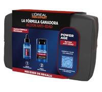 L'Oréal Paris Men Expert Power Age Pack Antiedad Hombre con Neceser, Set de Cuidado Facial con Ácido Hialurónico, Incluye Serum y Crema Reafirmante para Reducir Arrugas y Líneas de Expresión