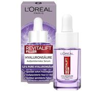 L'Oréal Paris Mini suero acolchado para mujeres: para reducción de arrugas y piel joven y mulaller con [1,5% de ácido hialurónico], Revitalift Filler, 1 x 15 ml