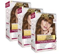 L'Oréal Paris Pack 3 Excellence 6.35 Chocolate | Pack de 3, Tinte permanente, Triple Cuidado con Pro-Keratina, Ceramida e Ioneno G, Excellence