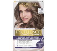 L'Oréal Paris Pack 3 Excellence Cool Creme 7.11 Rubio Ceniza - Triple Cuidado con Pro-Keratina y Tecnología Violeta Antianaranjado