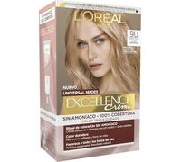 L'Oréal Paris Pack 3 Excellence Universal Nudes 9U Rubio Muy Claro 550 - Coloración Triple Cuidado Sin Amoniaco con Pro-Keratina