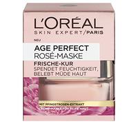 L'Oréal Paris, Perfect Golden Age mascarilla de crema rosa, cuidado fresco, paquete de 1 unidad (1 unidad de 50 ml)