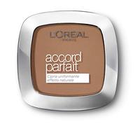 L'Oréal Paris Polvo uniforme fijante Accord Parfait, Finish Matte y resultado natural, 8.D/8.W Golden Cappuccino