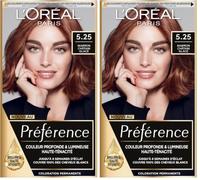 L'Oréal Paris Préférence Coloration Permanente 5.25 Antigua Marron Chocolat Glacé (Paquete de 2)