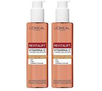 L'Oréal Paris Revitalift Clinical Limpiador Facial en Espuma con Vitamina C + Ácido Salicílico. Reduce Poros y piel más Luminosa. Primer paso para Reducir Signos de la Edad. 150ml (Paquete de 2)