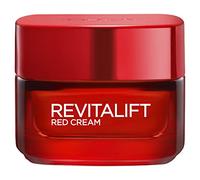 L'Oreal Paris Revitalift Crema de día energizante Red Healthy Glow, con Pro-Retinol y Ginseng Rojo, crema enriquecida con pigmento, reactiva el brillo saludable, la piel parece renovada y radiante, 50