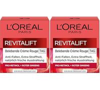 L'Oréal Paris Revitalift - Crema revitalizante para el cuidado facial, antiarrugas, extra firme, con ginseng rojo, 50 ml (Paquete de 2)