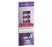 L'Oreal Paris Revitalift Filler - Ampollas de ácido hialurónico rellenadoras, tratamiento intensivo de 7 días para suavizar visiblemente la piel y reducir las líneas finas, 7 x 1,3 ml