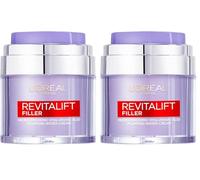 L'Oreal Paris Revitalift Filler Crema, Con Ácido Hialurónico Micro-epidérmico, Antienvejecimiento, Para todo tipo de piel, 50ml (Paquete de 2)