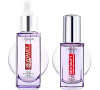 L'Oréal Paris Revitalift Filler Rutina Antiarrugas Sérum + Contorno ojos | Ácido Hialurónico, PDRN y Cafeina, Hidratación Profunda y Duradera, Corrige Ojeras y Rellena Arrugas en 1H, Revitalift Filler