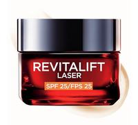 L'Oréal Paris Revitalift Laser Crema SPF25 Nº1 AntiEdad y AntiManchas, 50ml | Pro Retinol, Ácido Hialurónico y Vitamina Cg, Ayuda a Reafirmar, Reduce Arrugas y Manchas Oscuras, Piel Radiante Triple Laser