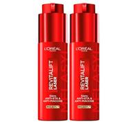 L'Oréal Paris Revitalift Laser Sérum Facial en Crema Anti-Edad Anti-Manchas Acción Hidratante Reafirmante para Piel Luminosa Rellenada y Elástica con Melasyl Vitamina C - 2 Frascos de 50ml