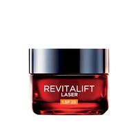 L'Oréal Paris Crema de día antiedad SPF 25 con triple potencia para mujeres: suaviza las arrugas y tonifica la piel, con pro-retinol, ácido hialurónico y vitamina C, láser RevitaLift, 1 x 50 ml