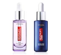 L'Oréal Paris Rutina Día y Noche Serum Filler Antiarrugas con Ácido Hialurónico, Péptidos. Hidrata, Ilumina, Rellena+Serum Laser con Retinol. Antiedad y Antiarrugas. Inspirado en cosmética coreana