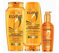 L'Oréal Paris RUTINA Elvive Champú y Acondicionador Nutritivo con Aceite | RUTINA Elvive Champú y Acondicionador Nutritivo con Aceite. Para limpieza diaria del cabello, fórmula específica.