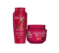 L'Oréal Paris | Rutina Elvive Color Vive Recarga Ecopack de Champú, Mascarilla, Champú, Acondicionador o Aceite Protector Para Pelo Teñido