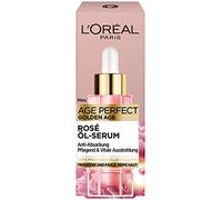 L'Oréal Paris Sérum de aceite de rosa para mujeres: para un color de piel rosado natural y un brillo fresco con células de peonía, calcio y vitamina B3, Age Perfect Golden Age1 x 30 ml