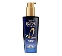 L'Oréal Paris Sérum nutritivo para cabello suave y brillante, efecto duradero contra el encrespamiento, no deja residuos, con aceite de flor de camelia, suero Elvital Oil Magique Midnight 1 x 100 ml