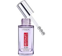 L'Oréal Paris Sérum para ojos con 2,5% de ácido hialurónico y cafeína, relleno Revitalift, rellena, ilumina y desinflama los ojos - 20 ml