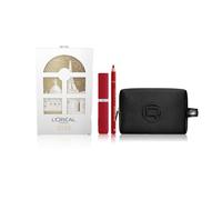 L'Oréal Paris Set de regalo de pintalabios Infaillible Matte Resistance 420 True Romance, Color Riche 200 Le Rouge Paris pintalabios negro bolsa de terciopelo