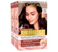 L'Oréal Paris Excellence Creme Universal Nude Coloración Permanente Castaño Oscuro 3U Triple Tratamiento - 2 tintes