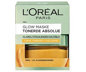 L'Oréal Paris Tonerde Absolue Glow - Mascarilla para una piel clara y radiante, 50 ml