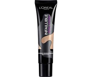 L'Oréal Paris Total Cover, Base Maquillaje Cobertura Total, Tono de Piel Medio 30 Miel - 35 gr