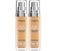 L'Oreal Paris True Match - Base líquida, Arena dorada, con ácido hialurónico y SPF, 30 ml (Paquete de 2)