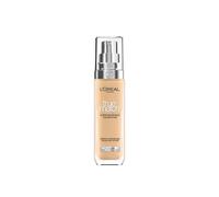 L'Oréal Paris True Match Foundation - Base de maquillaje sin costuras con ácido hialurónico, fórmula vegana, textura líquida, cobertura media, acabado natural, para todo tipo de pieles, 4,5 D/W Warm
