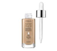 L'Oréal Paris True Match Nude Hyaluronic Tinted Serum Foundation con 1% de ácido hialurónico, mediano 4-5, 1 onza líquida