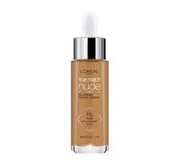 L'Oreal Paris True Match - Suero tintado con plumping desnudo, 1% de ácido hialurónico, iguala, ilumina e hidrata la piel, sombra 5-6, bronceado medio