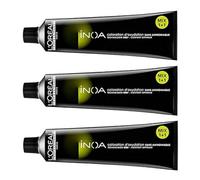 L'Oreal Professionnel Inoa Coloración sin amoníaco, n.º 4 castaño, 60 ml, Paquete de 3 (60 ml x 3)
