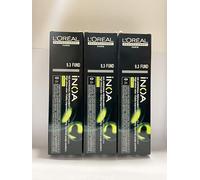 L'Oreal Professionnel Inoa - Coloración sin amoniaco n.º 6, 60 ml, Paquete de 3 (180 ml)