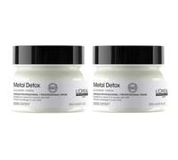 L'Oréal Professionnel Metal Detox Mask, Mascarilla con Glicoamina, Protección frente a Rotura y Alteración del Color, Pack 2 x 250 ml
