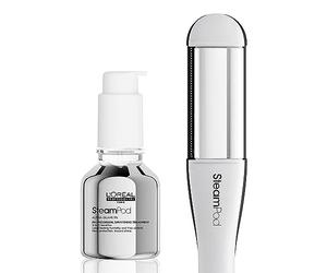 L'Oréal Professionnel Set con SteamPod 4 Plancha Profesional con tecnología de vapor y Sérum SteamPod 3-EN-1, 50 ml