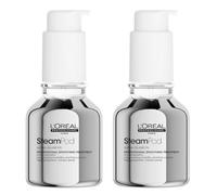 L'Oréal Professionnel SteamPod - Tratamiento alisador concentrado termoprotector y alta resistencia a la humedad, antirisottis, fórmula patentada anhidra, compatible con cualquier plancha de pelo, 50