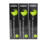 L'oréal Professionnel Tinte Inoa 6,0 Rubio Oscuro Cobertura Profunda 3 X 60 Ml - Sin Amoniaco