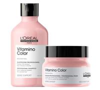 L'Oréal Professionnel Vitamino Color Pack Champú y Mascarilla para Cabello Teñido con Resveratrol, 2 Unidades, 550 ml
