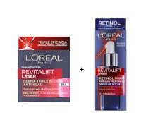 L'Oréal Revitalift Laser Pack Crema Triple Acción Día 50ml + Sérum Noche con Retinol Puro 30ml
